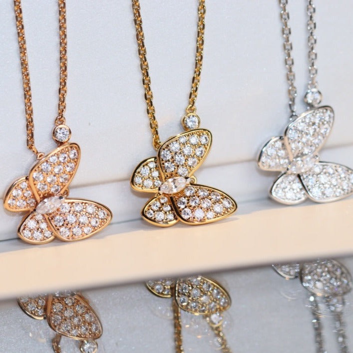 ¡®Lume Jewelry¡¯BUTTERFLY DIAMOND NECKLACE