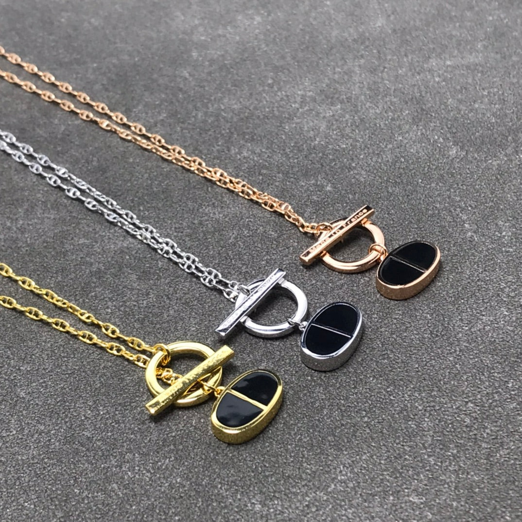 ¡®Lume Jewelry¡¯CHAINE VERSO BLACK CERAMIC  NECKLACE