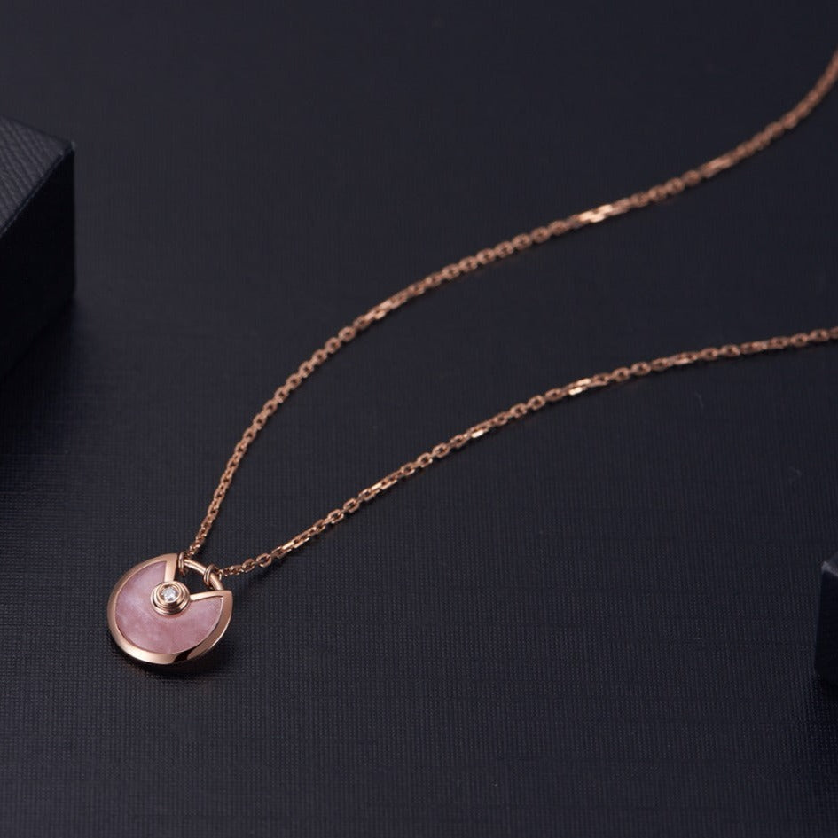 ¡®Lume Jewelry¡¯AMULETTE ROSE GOLD PINK MOP NECKLACE