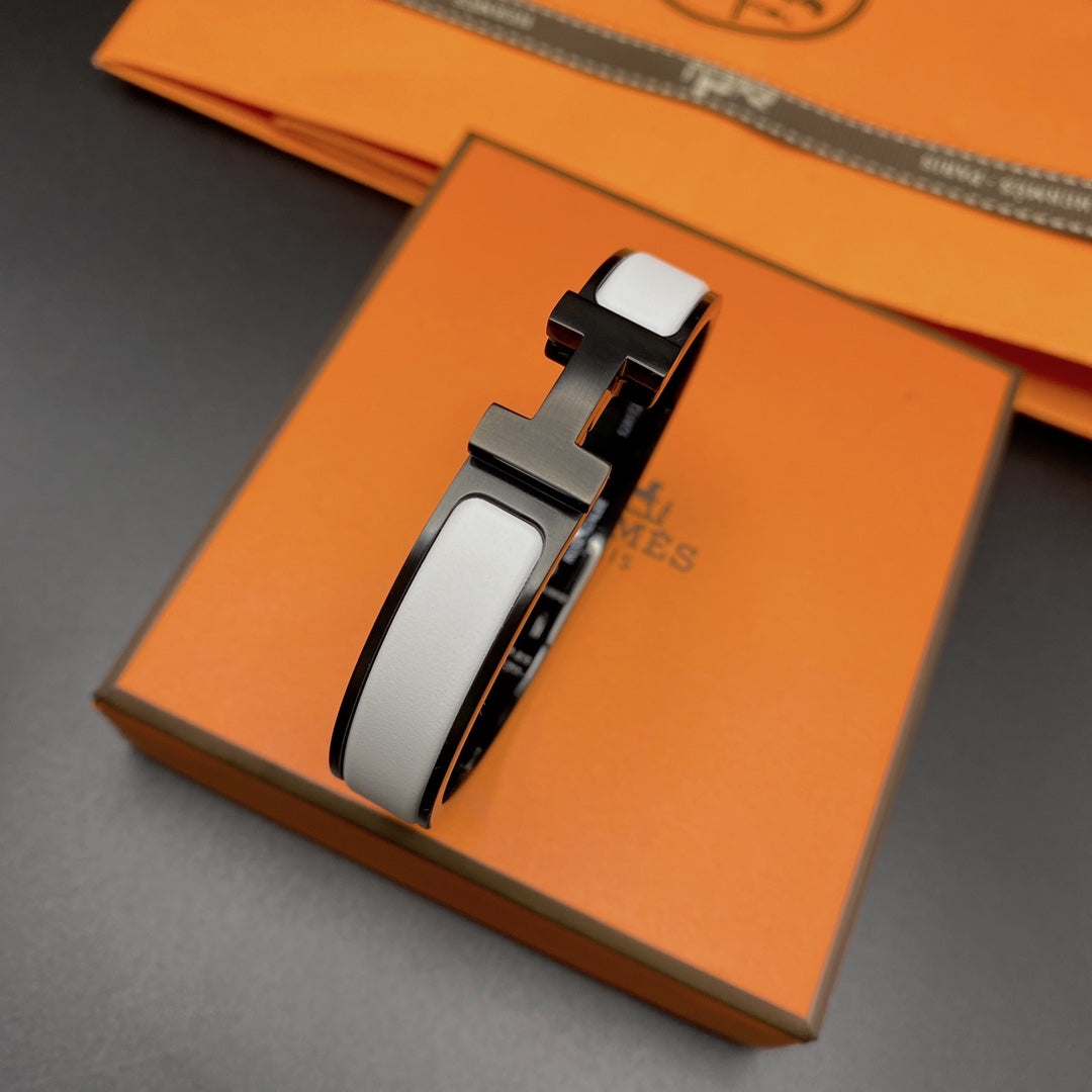 ¡®Lume Jewelry¡¯H BRACELET 12MM BLACK WHITE CERAMIC