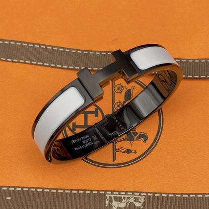 ¡®Lume Jewelry¡¯H BRACELET 12MM BLACK WHITE CERAMIC