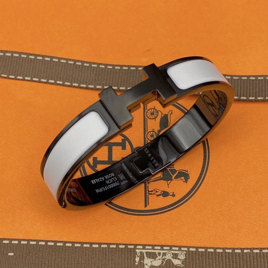¡®Lume Jewelry¡¯H BRACELET 12MM BLACK WHITE CERAMIC