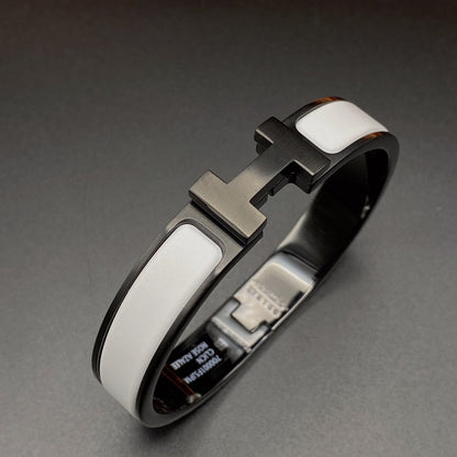 ¡®Lume Jewelry¡¯H BRACELET 12MM BLACK WHITE CERAMIC