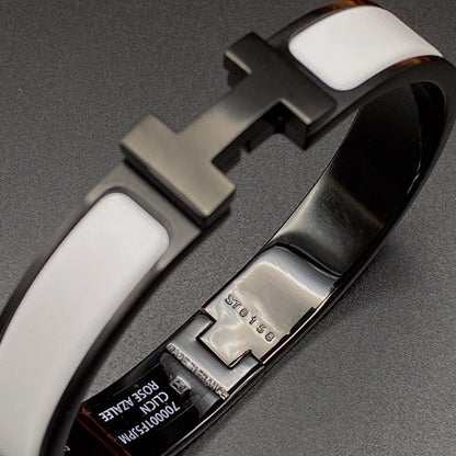 ¡®Lume Jewelry¡¯H BRACELET 12MM BLACK WHITE CERAMIC