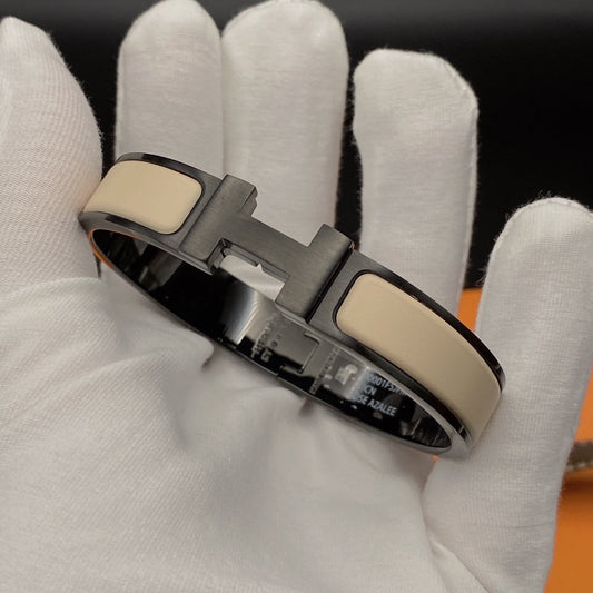 ¡®Lume Jewelry¡¯H BRACELET 12MM BLACK BEIGE CERAMIC