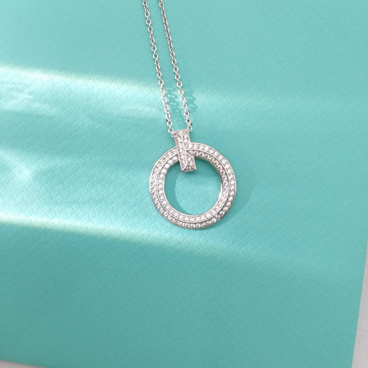 [Lume Jewelry]T WIRE PEDANT DIAMOND NECKLACE