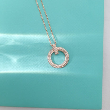 [Lume Jewelry]T WIRE PEDANT DIAMOND NECKLACE