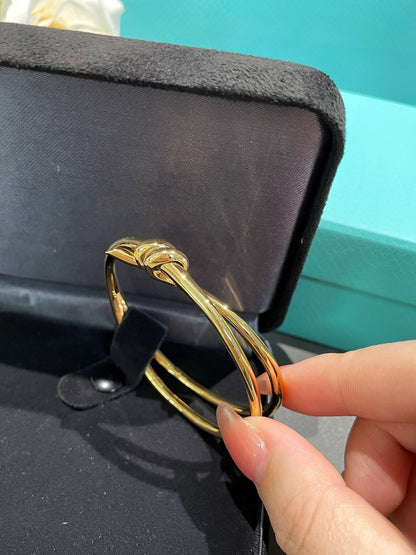 [Lume Jewelry]KNOT DOUBLE ROW GOLD BRACELET