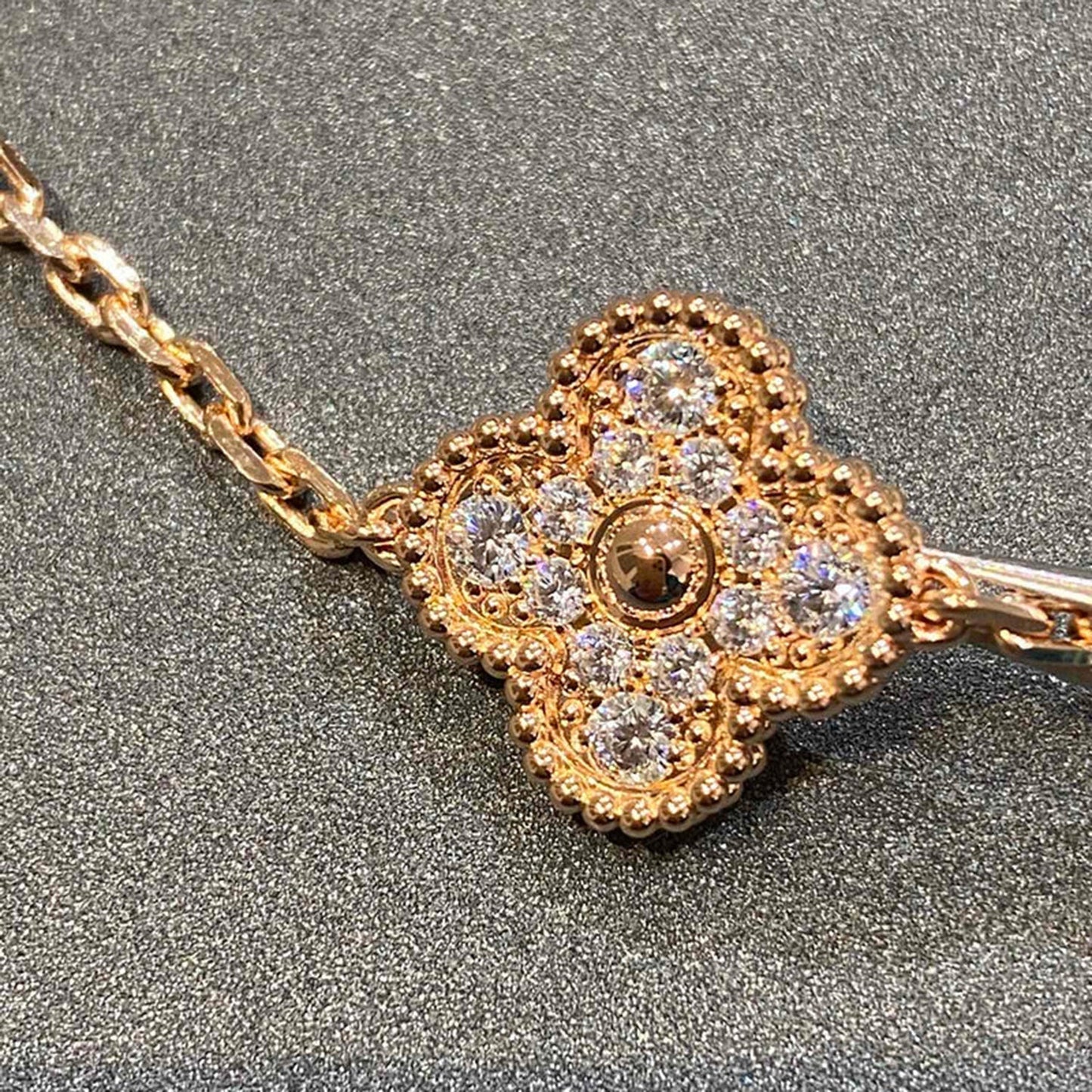[Lume Jewelry] New  CLOVER 5 MOTIF FULL DIAMOND BRACELET COLLECTION