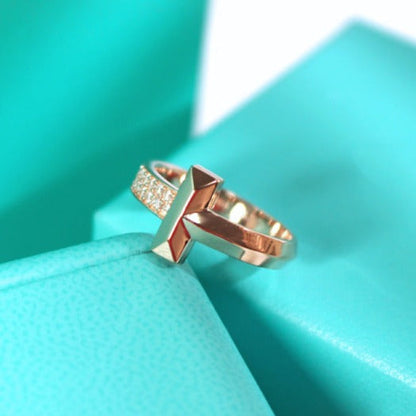 [Lume Jewelry]T1 NARROW DIAMOND PINK GOLD RING