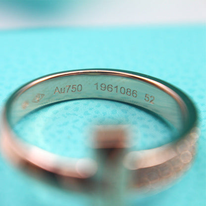 [Lume Jewelry]T1 NARROW DIAMOND PINK GOLD RING