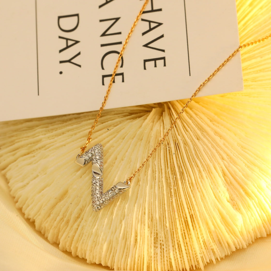 ¡®Lume Jewelry¡¯VOLT SILVER DIAMOND PEDANT NECKLACE