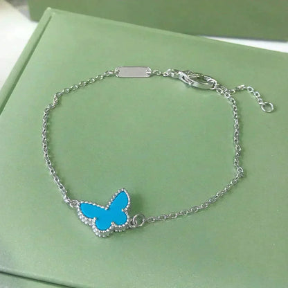 ¡®Lume Jewelry¡¯BUTTERFLY TURQUOISE BUTTERFLY BRACELET SILVER