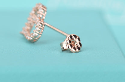 [Lume Jewelry]OPEN HEART STUD DIAMOND EARRINGS