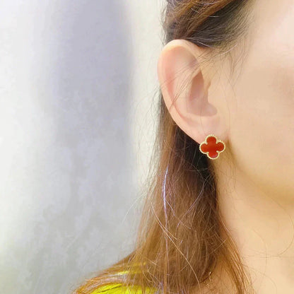 ¡®Lume Jewelry¡¯CLOVER MEDIUM 1 MOTIFS CARNELIAN  EARRINGS