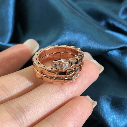 [Lume Jewelry]SERPENTS DOUBLE ROW DIAMOND RING