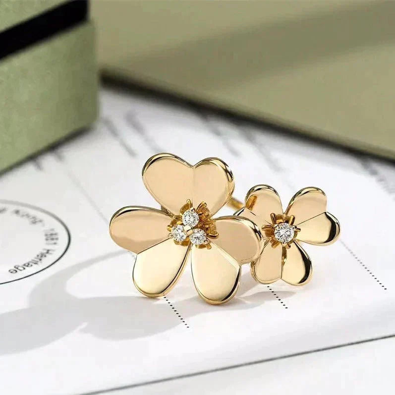 ¡®Lume Jewelry¡¯CLOVER COMOS GOLD DIAMOND RING