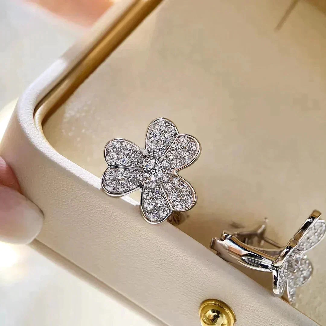 ¡®Lume Jewelry¡¯CLOVER COMOS DIAMOND EARRINGS SILVER