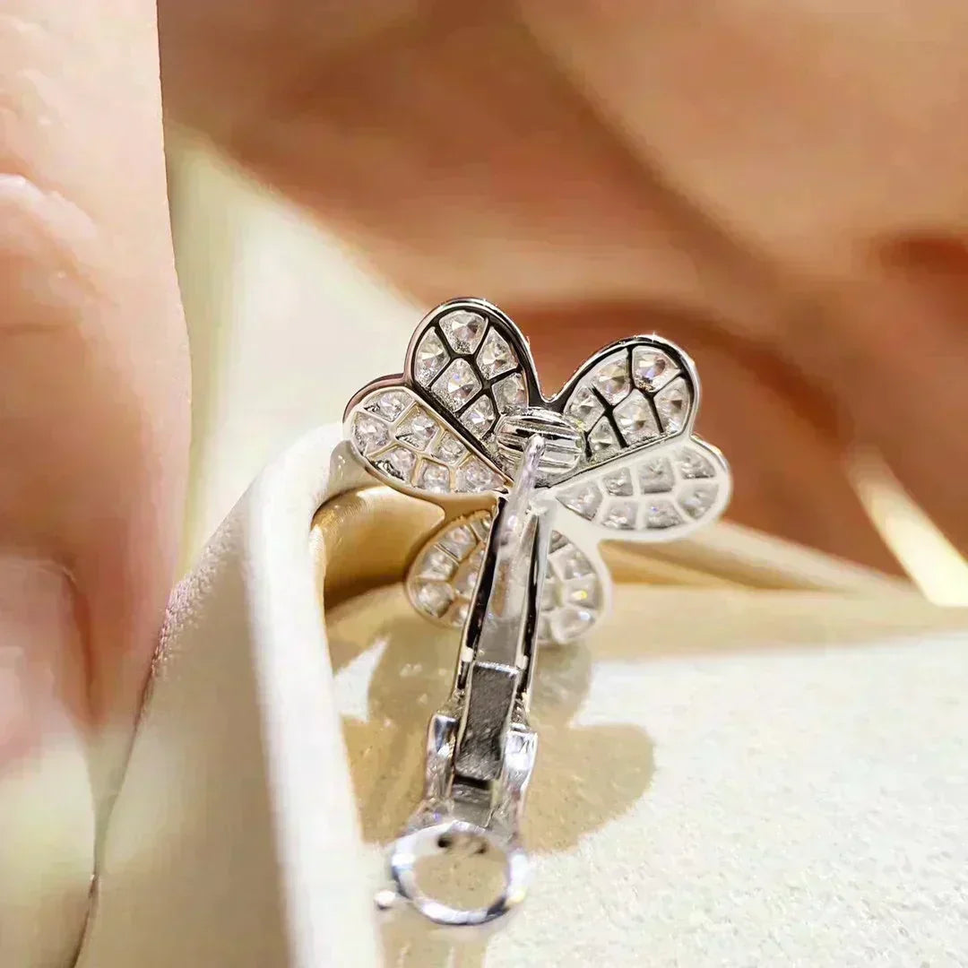 ¡®Lume Jewelry¡¯CLOVER COMOS DIAMOND EARRINGS SILVER