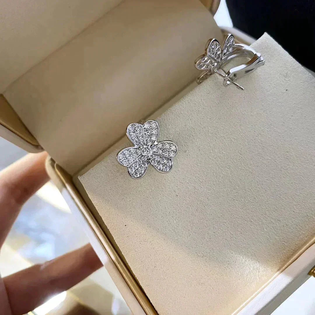 ¡®Lume Jewelry¡¯CLOVER COMOS DIAMOND EARRINGS SILVER
