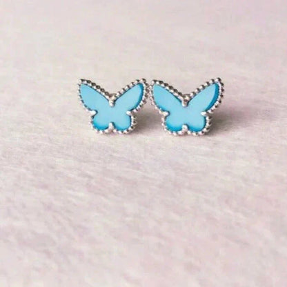 ¡®Lume Jewelry¡¯BUTTERFLY TURQUOISE EARRINGS SILVER