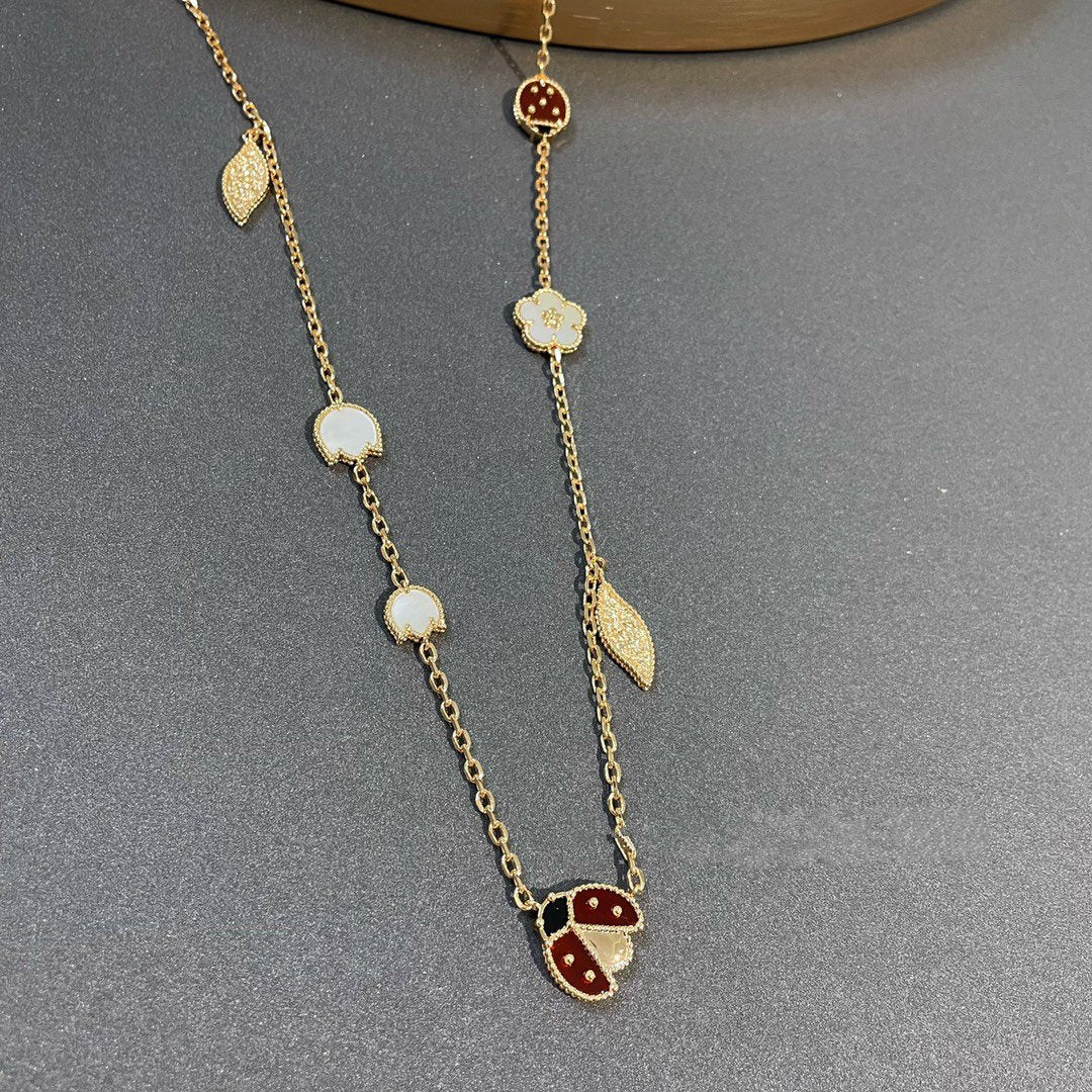 ¡®Lume Jewelry¡¯LUCKY SPRING 15 MOTIFS GOLD NECKLACE