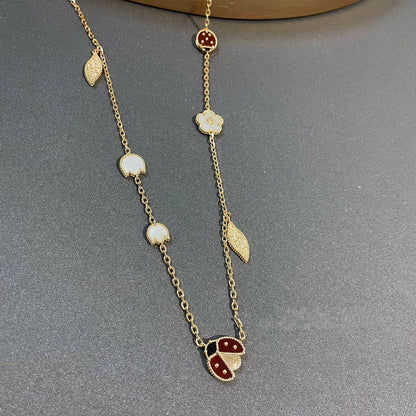 ¡®Lume Jewelry¡¯LUCKY SPRING 15 MOTIFS GOLD NECKLACE