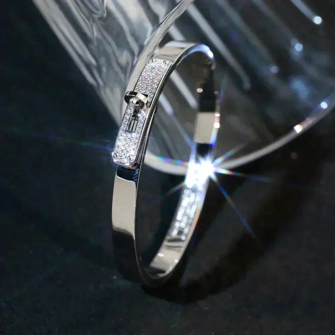 ¡®Lume Jewelry¡¯KELLY SILVER DIAMOND BRACELET
