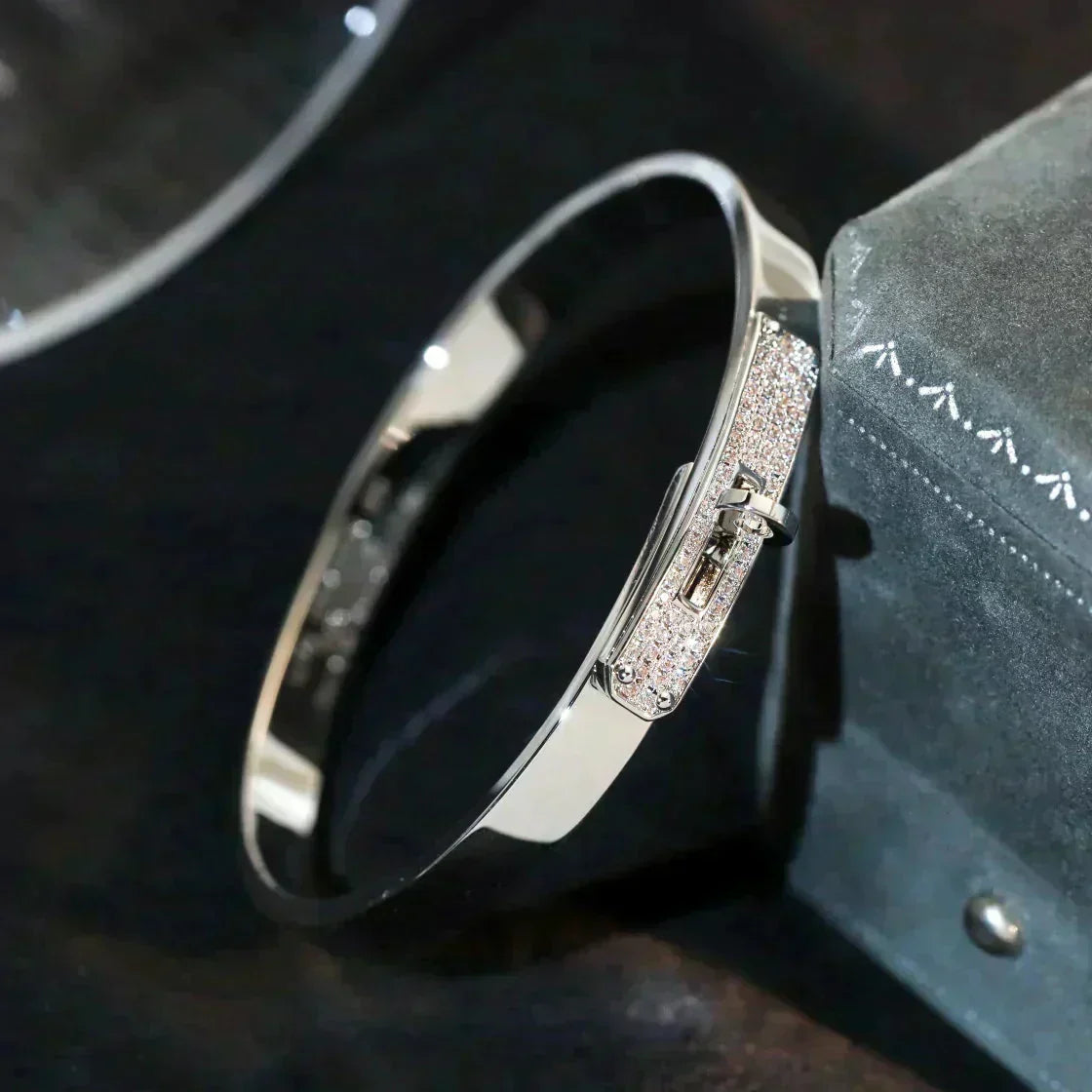 ¡®Lume Jewelry¡¯KELLY SILVER DIAMOND BRACELET