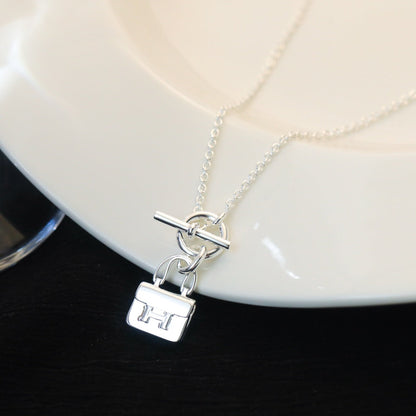 ¡®Lume Jewelry¡¯POP H PEDANT SILVER NECKLACE