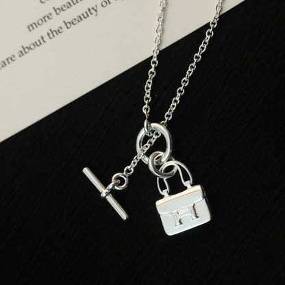 ¡®Lume Jewelry¡¯POP H PEDANT SILVER NECKLACE