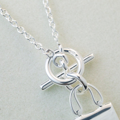 ¡®Lume Jewelry¡¯POP H PEDANT SILVER NECKLACE
