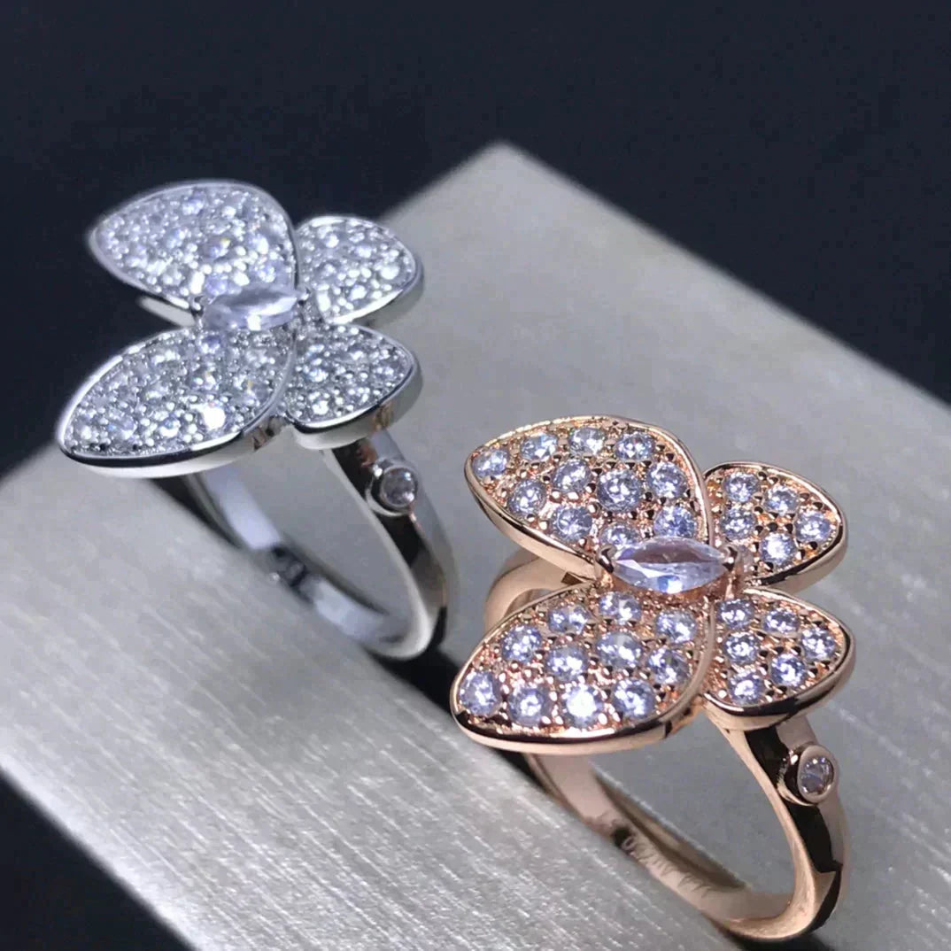 ¡®Lume Jewelry¡¯BUTTERFLY PINK GOLD DIAMOND RING