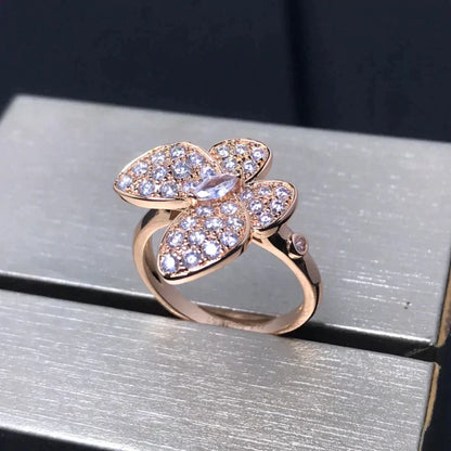 ¡®Lume Jewelry¡¯BUTTERFLY PINK GOLD DIAMOND RING
