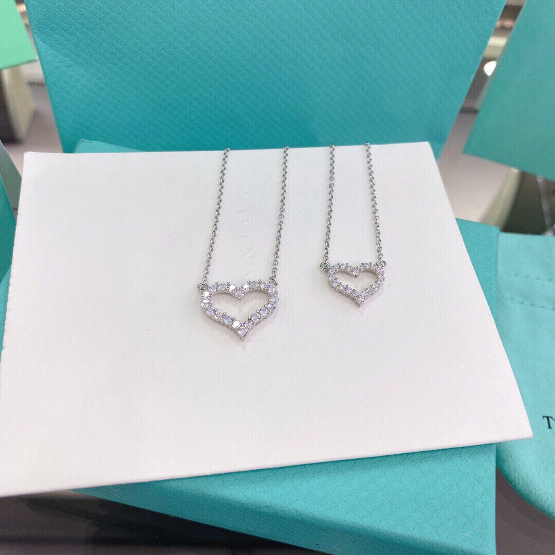 [Lume Jewelry]HEART-SHAPED DIAMOND NECKLACE