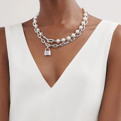 [Lume Jewelry]HARDWEAR PEARL WRAP NECKLACE