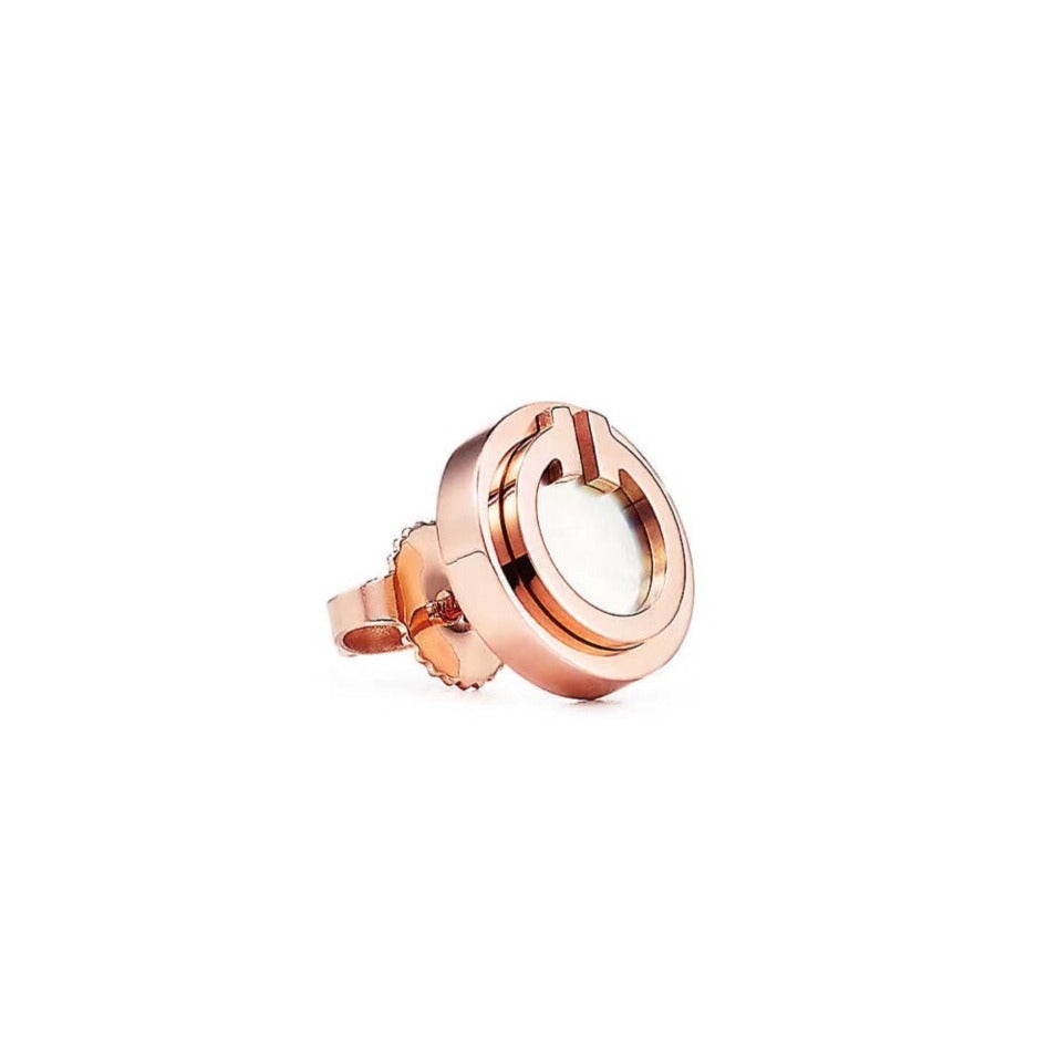 [Lume Jewelry]PEARL CIRCLE EARRINGS MOTHER