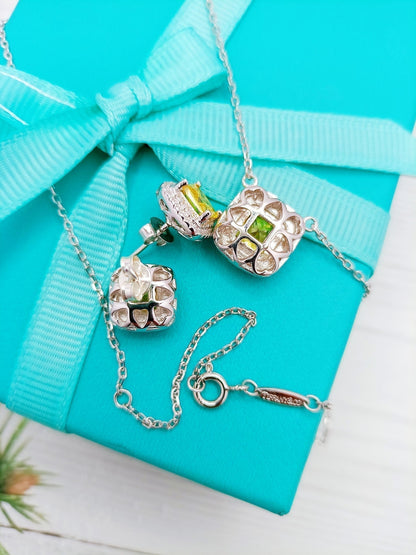 [Lume Jewelry]SPARKLERS CITRINE GEMSTONE PENDANT NECKLACE STERLING SILVER