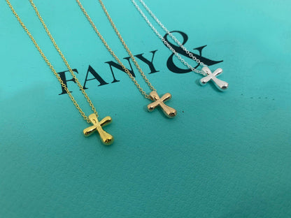 [Lume Jewelry]CROSS PENDANT MINI BARE CROSS NECKLACE