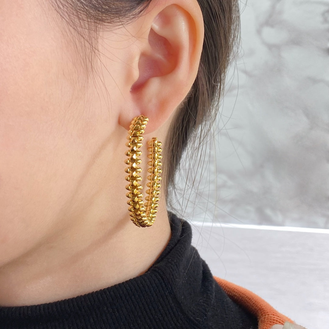 ¡®Lume Jewelry¡¯CLASH LARGE HOOP EARRINGS
