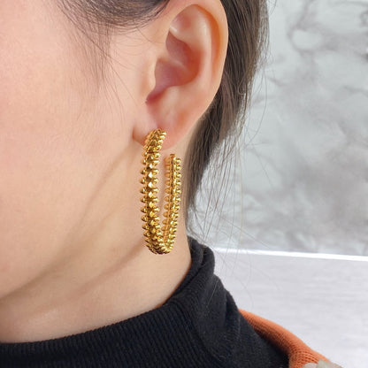 ¡®Lume Jewelry¡¯CLASH LARGE HOOP EARRINGS