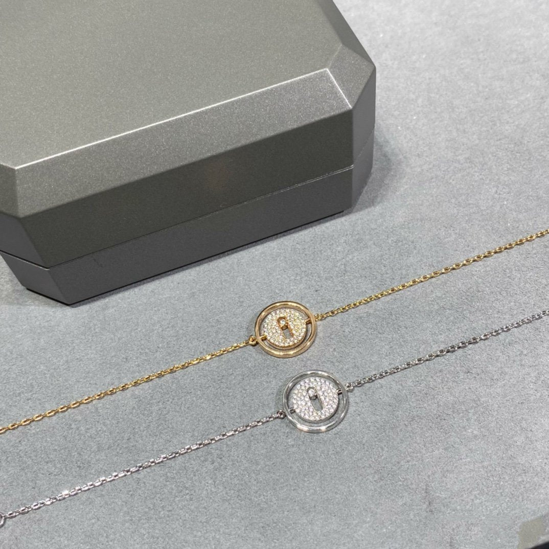 [Lume Jewelry]LUCKY MOVE DIAMOND PAVED BRACELET