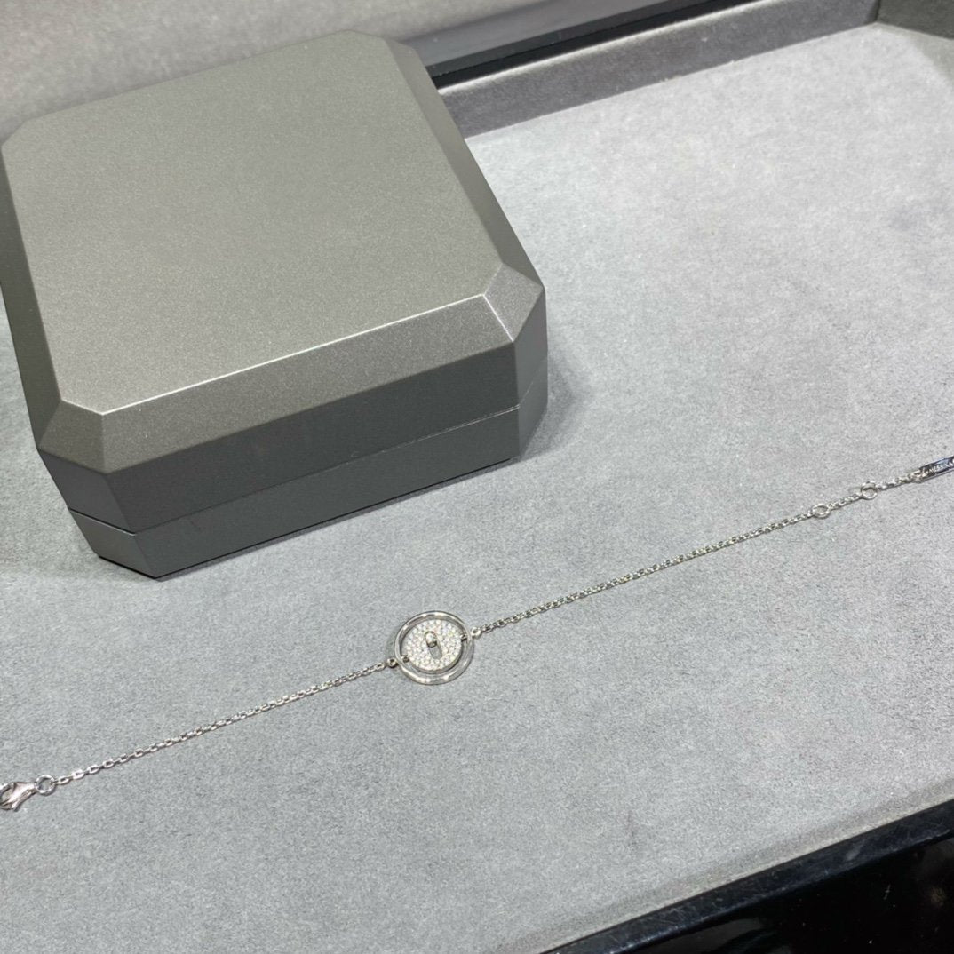 [Lume Jewelry]LUCKY MOVE DIAMOND PAVED BRACELET
