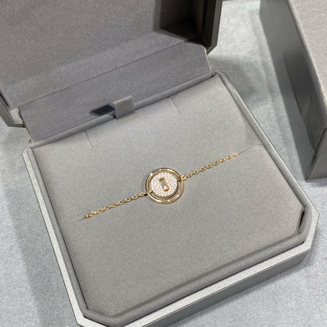 [Lume Jewelry]LUCKY MOVE DIAMOND PAVED BRACELET