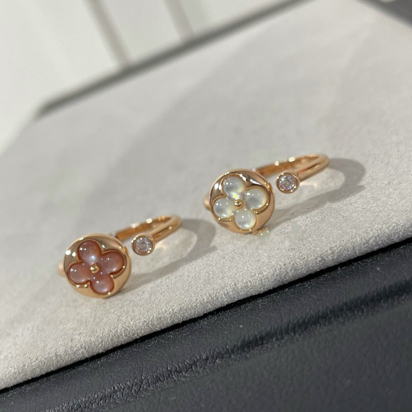 ¡®Lume Jewelry¡¯SUN 1 DIAMOND PINK MOP RING