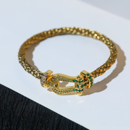 ¡®Lume Jewelry¡¯FORCE 10 GOLD GREEN DIAMOND PAVED