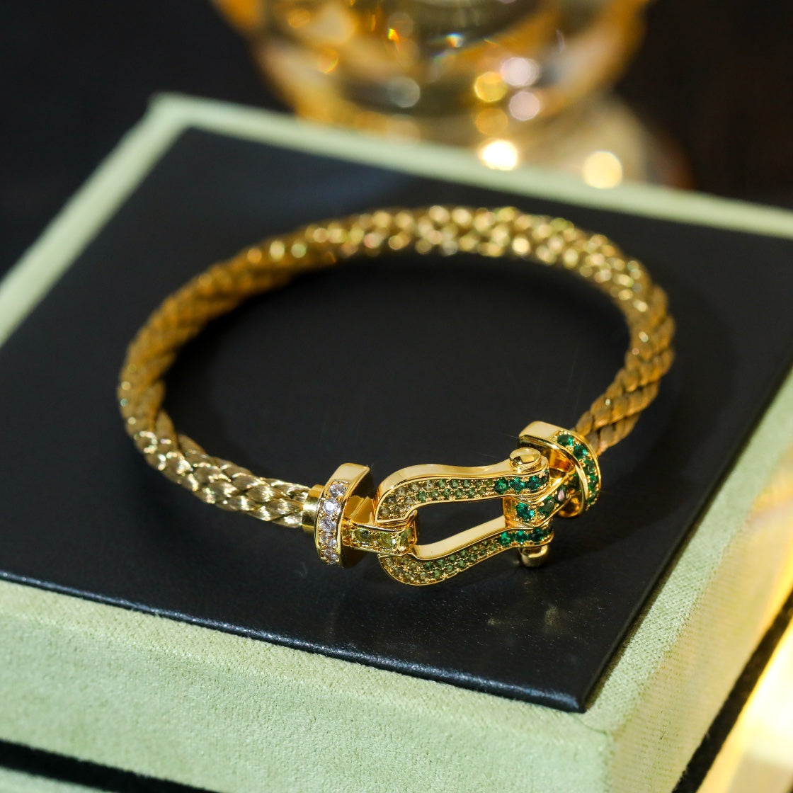 ¡®Lume Jewelry¡¯FORCE 10 GOLD GREEN DIAMOND PAVED