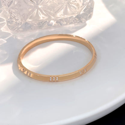 [Lume Jewelry]ATLAS BRACELET 6MM DIAMOND PINK GOLD