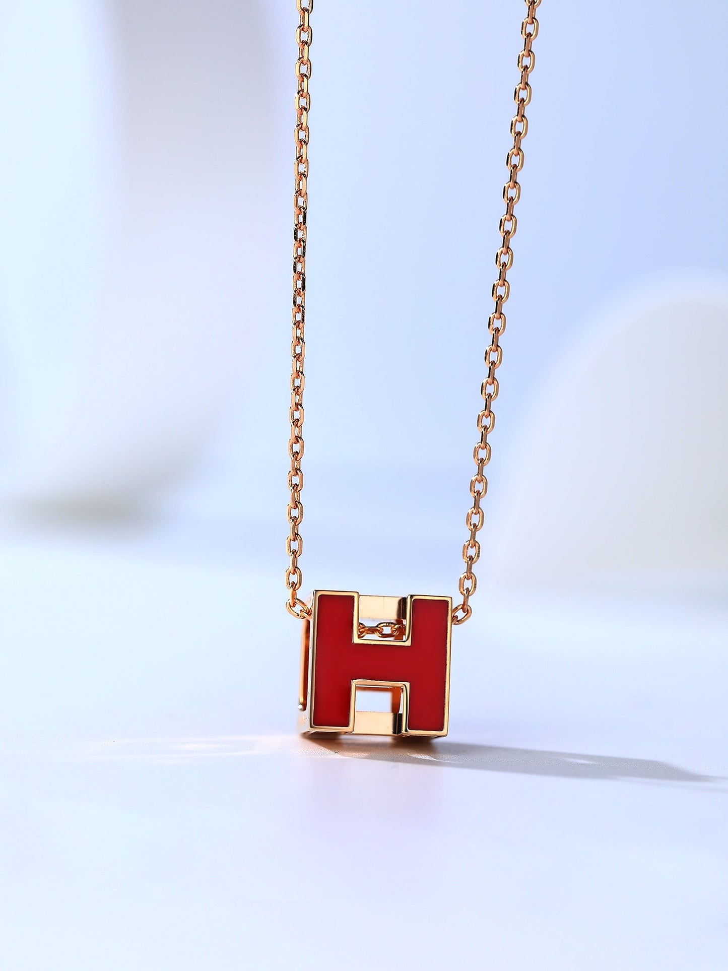 ¡®Lume Jewelry¡¯H CAGE PINK GOLD NECKLACE