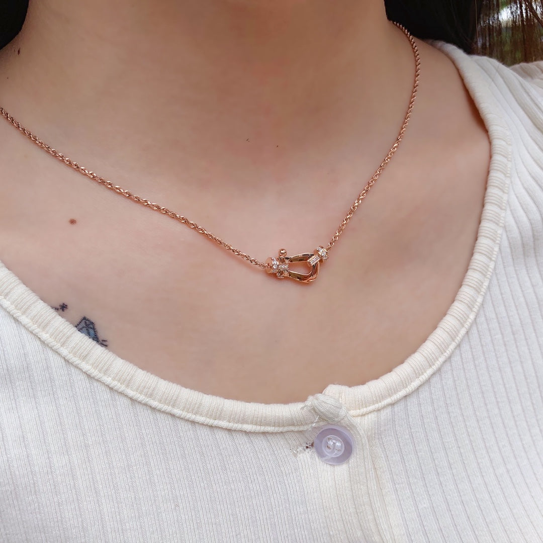 ¡®Lume Jewelry¡¯FORCE 10 PINK GOLD DIAMOND NECKLACE